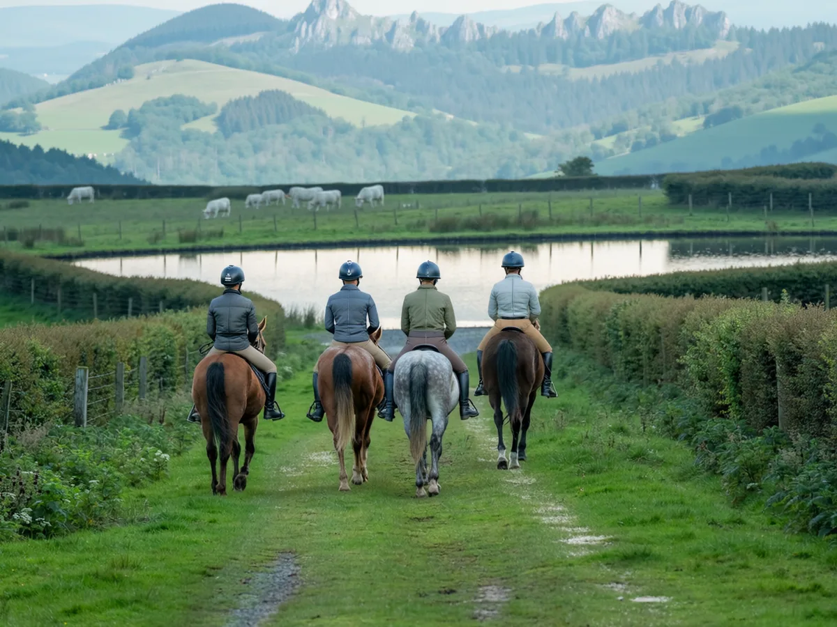Balade à cheval dans le Rhône, autour de Pommiers