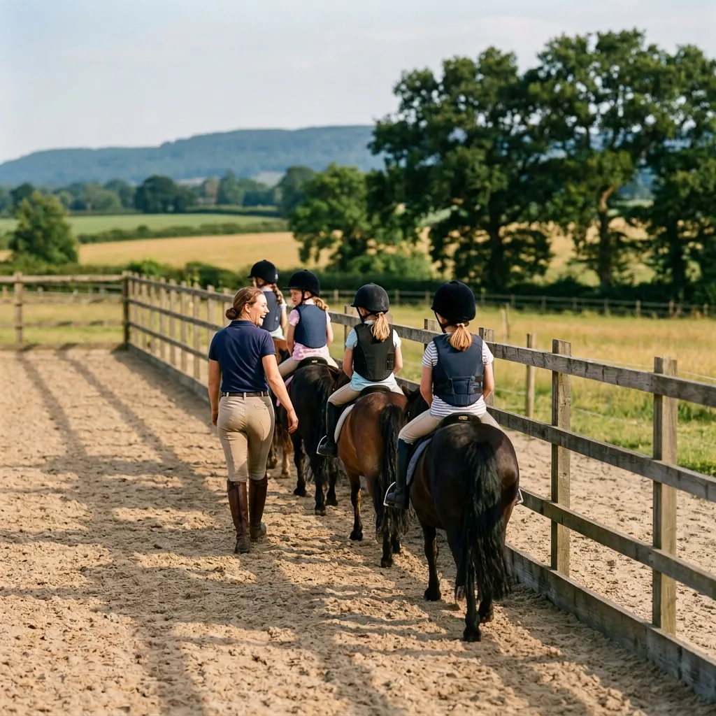 Cours de poney à Pommiers, Rhône